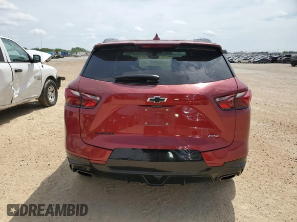 2020 Chevrolet Blazer RS z VIN 3GNKBERS0LS649337, wystawiony jako Copart lot #52446805 z przebiegiem 50 280 mil mil oraz Czysty tytuł • Clean title. Historia ofert i sprzedaży dostępna na DreamBid. Obrazek 6.