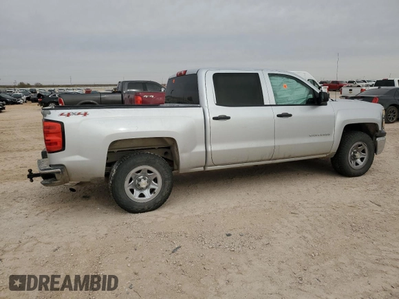 2014 Chevrolet Silverado 1500 Work Truck with VIN 3GCUKPECXEG302616, listed as a Copart auction lot 84420954 with 0 mi miles and Salvage Title. Bid and sale history available at carsss.com. Image 3.