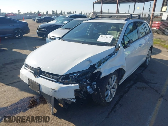 2019 Volkswagen Golf SportWagen S with VIN 3VWY57AU1KM507386, listed as a IAAI auction lot 41310938 with 53,470 mi miles. Bid and sale history available at carsss.com. Image 18.