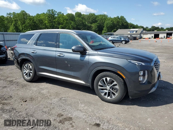2020 Hyundai Palisade SEL with VIN KM8R2DHE2LU143565, listed as a Copart auction lot 58582375 with 72,435 mi miles and Salvage title. Bid and sale history available at DreamBid. Image 4.