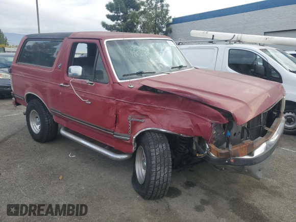 1991 Ford Bronco Custom with VIN 1FMEU15H0MLA44126, listed as a Copart auction lot 82401324 with 79,550 mi miles and Salvage Title. Bid and sale history available at DreamBid. Image 4.