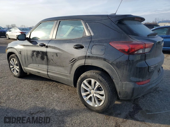 2021 Chevrolet TrailBlazer LS with VIN KL79MNSL0MB122381, listed as a Copart auction lot 43529505 with 46,860 mi miles and Salvage Title. Bid and sale history available at carsss.com. Image 2.