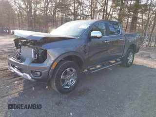 2024 Ford Ranger Lariat with VIN 1FTER4KH3RLE14617, listed as a IAAI auction lot 41705701 with 9,082 mi miles and . Bid and sale history available at DreamBid. Image 20.