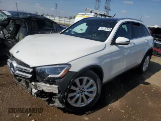 2020 Mercedes-Benz GLC with VIN W1N0G8EB6LF797451, listed as a Copart auction lot 52177575 with 22,831 mi miles and Salvage Title. Bid and sale history available at carsss.com. Image 1.