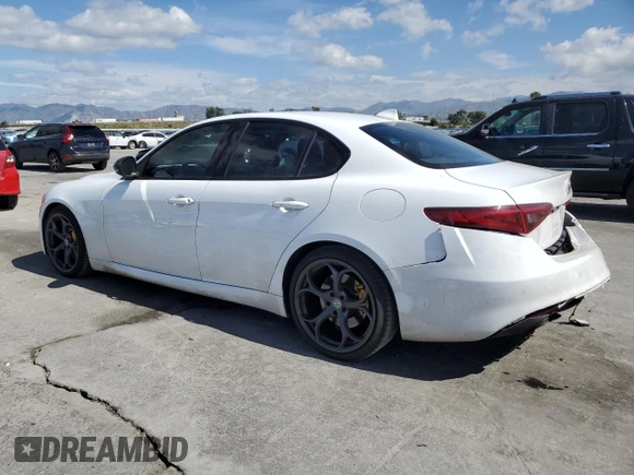 2020 Alfa Romeo Giulia with VIN ZARFAMAN6L7626100, listed as a Copart auction lot 51003135 with 41,991 mi miles and Salvage title. Bid and sale history available at DreamBid. Image 2.