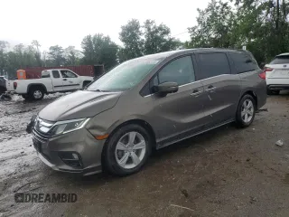 2019 Honda Odyssey EX with VIN 5FNRL6H59KB131997, listed as a Copart auction lot 54683155 with 70,315 mi miles and Salvage title. Bid and sale history available at DreamBid. Image 1.