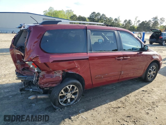 2014 Kia Sedona LX with VIN KNDMG4C71E6547005, listed as a Copart auction lot 51817335 with 224,244 mi miles and Salvage Title. Bid and sale history available at carsss.com. Image 3.
