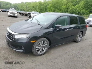 2024 Honda Odyssey Touring z VIN 5FNRL6H81RB002382, wystawiony jako Copart lot #59007275 z przebiegiem 4 728 mil mil oraz Szkoda całkowita • Salvage title. Historia ofert i sprzedaży dostępna na DreamBid. Obrazek 1.