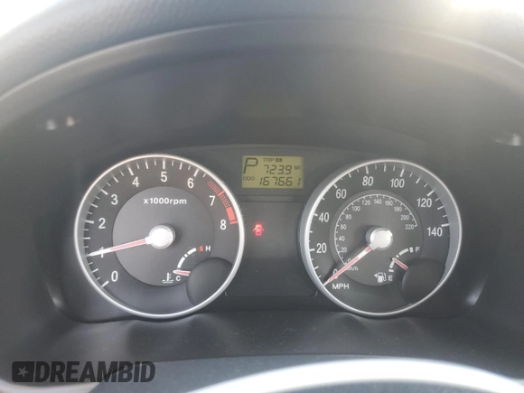 2006 Hyundai Accent GLS with VIN KMHCN46C56U042703, listed as a Copart auction lot 48938265 with 167,661 mi miles and Salvage Title. Bid and sale history available at carsss.com. Image 9.