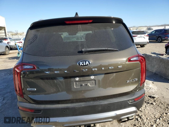 2020 Kia Telluride SX with VIN 5XYP5DHC3LG030971, listed as a Copart auction lot 89053025 with 147,481 mi miles and Salvage Title. Bid and sale history available at DreamBid. Image 6.