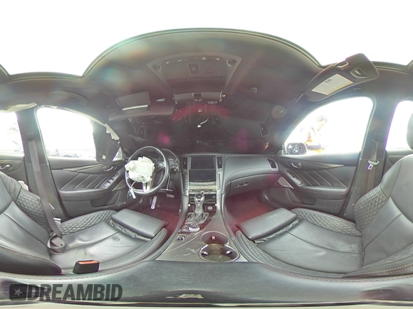 2021 Infiniti Q50 Red Sport 400 with VIN JN1FV7DP7MM850365, listed as a Copart auction lot 41923735 with 71,614 mi miles and Non Repairable. Bid and sale history available at DreamBid. Image 14.