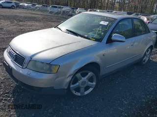 2002 Audi A4 1.8T z VIN WAULC68E12A180056, wystawiony jako IAAI lot #42152742 z przebiegiem Nie podano mil oraz . Historia ofert i sprzedaży dostępna na DreamBid. Obrazek 2.
