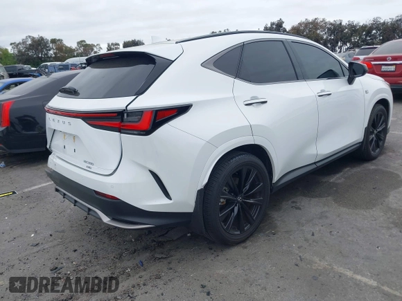 2025 Lexus NX with VIN 2T2KGCEZ4SC064091, listed as a IAAI auction lot 41882269 with 4,920 mi miles. Bid and sale history available at carsss.com. Image 4.