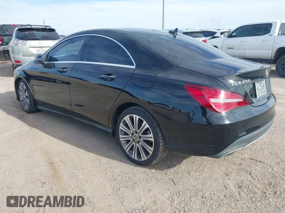 2019 Mercedes-Benz CLA 250 with VIN WDDSJ4GB4KN756480, listed as a IAAI auction lot 41301582 with 112,907 mi miles and . Bid and sale history available at DreamBid. Image 3.