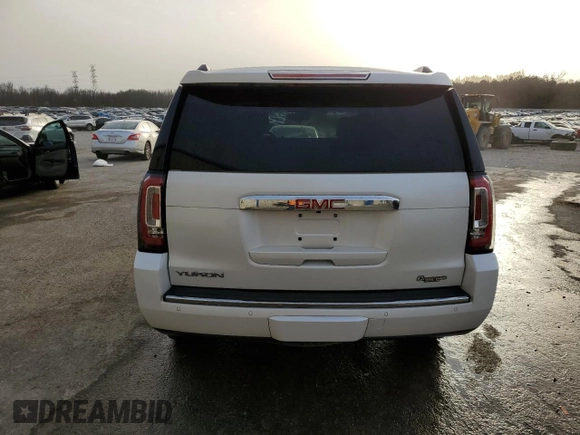 2017 GMC Yukon Denali with VIN 1GKS2CKJ6HR274387, listed as a Copart auction lot 48421715 with 99,291 mi miles and Salvage Title. Bid and sale history available at carsss.com. Image 6.