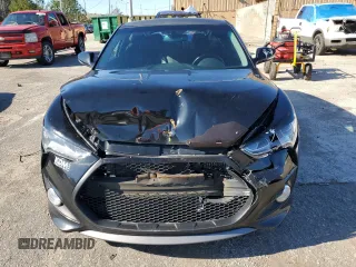 2015 Hyundai Veloster Turbo with VIN KMHTC6AE3FU241078, listed as a Copart auction lot 87422864 with Not provided miles and Salvage title. Bid and sale history available at DreamBid. Image 5.