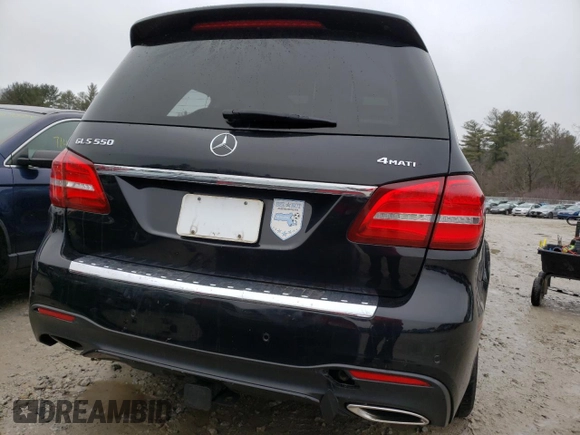 2018 Mercedes-Benz GLS with VIN 4JGDF7DE6JA999228, listed as a Copart auction lot 73641152 with 81,041 mi miles. Bid and sale history available at carsss.com. Image 6.