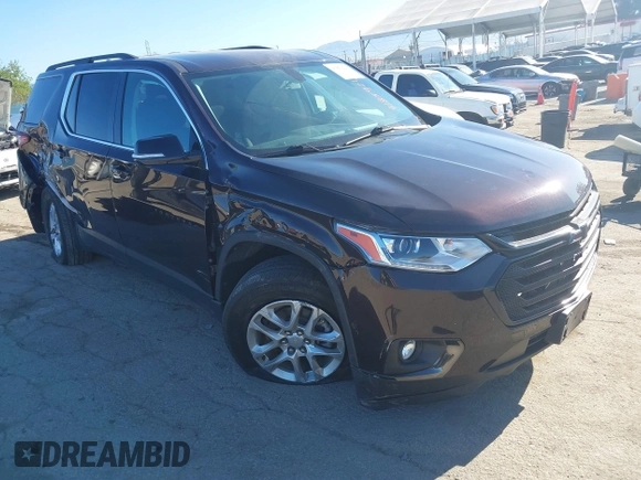 2020 Chevrolet Traverse LT Cloth with VIN 1GNERGKW9LJ319473, listed as a IAAI auction lot 41859216 with 63,159 mi miles. Bid and sale history available at carsss.com. Image 1.