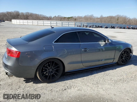 2014 Audi S5 Premium Plus with VIN WAUCGAFRXEA010408, listed as a Copart auction lot 42742145 with 128,354 mi miles and Salvage Title. Bid and sale history available at carsss.com. Image 3.