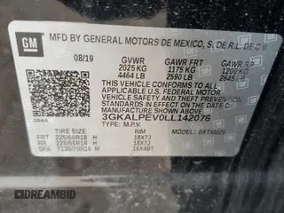 2020 GMC Terrain SLT with VIN 3GKALPEV0LL142076, listed as a Copart auction lot 56719385 with 97,939 mi miles and Salvage title. Bid and sale history available at DreamBid. Image 13.