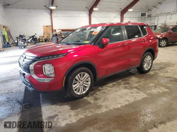 2022 Mitsubishi Outlander ES with VIN JA4J4TA82NZ034047, listed as a Copart auction lot 85648594 with 38,320 mi miles and Salvage Title. Bid and sale history available at carsss.com. Image 1.