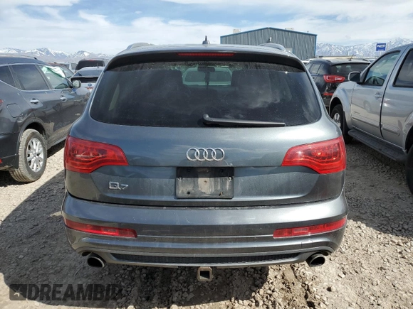 2013 Audi Q7 3.0T S line Prestige with VIN WA1DGAFEXDD016754, listed as a Copart auction lot 48603125 with 184,297 mi miles and Salvage Title. Bid and sale history available at carsss.com. Image 6.