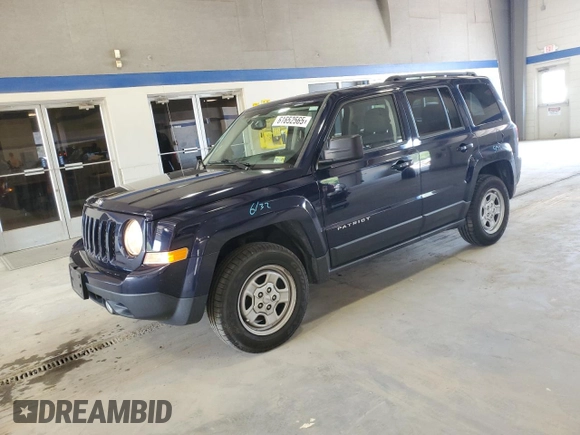 2016 Jeep Patriot Sport with VIN 1C4NJRBB7GD632034, listed as a Copart auction lot 61652565 with 88,125 mi miles and Salvage title. Bid and sale history available at DreamBid. Image 1.