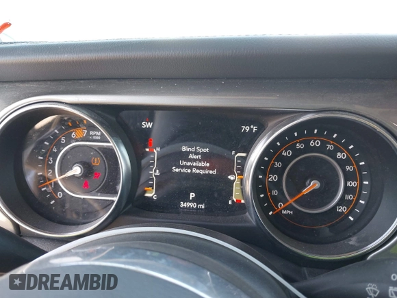 2023 Jeep Wrangler Sahara with VIN 1C4HJXEN5PW508257, listed as a IAAI auction lot 42007569 with 34,990 mi miles and . Bid and sale history available at DreamBid. Image 7.