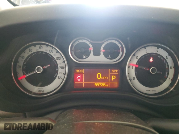 2014 FIAT 500L Trekking with VIN ZFBCFADH7EZ013707, listed as a Copart auction lot 54251675 with 99,735 mi miles and Non Repairable. Bid and sale history available at carsss.com. Image 9.