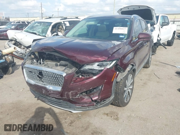 2019 Lincoln MKC Reserve with VIN 5LMTJ3DH3KUL00342, listed as a IAAI auction lot 41498827 with 79,331 mi miles. Bid and sale history available at carsss.com. Image 2.