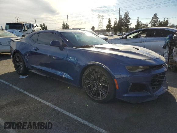2022 Chevrolet Camaro ZL1 with VIN 1G1FJ1R68N0104269, listed as a Copart auction lot 75497734 with 14,083 mi miles and Salvage Title. Bid and sale history available at carsss.com. Image 4.