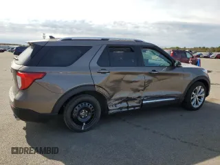 2021 Ford Explorer Platinum with VIN 1FM5K8HC8MGA32202, listed as a Copart auction lot 47875275 with 62,640 mi miles and Salvage title. Bid and sale history available at DreamBid. Image 3.