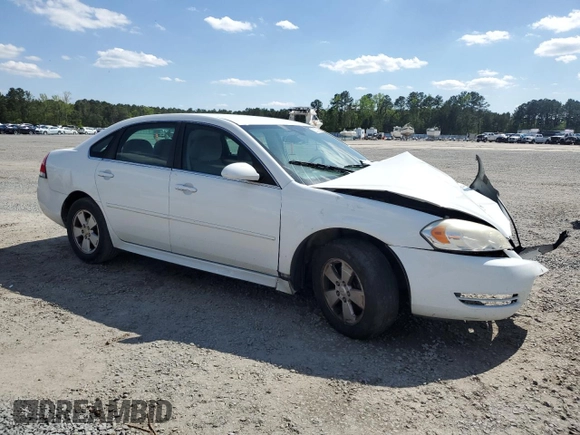 2011 Chevrolet Impala LS Fleet with VIN 2G1WF5EK9B1218745, listed as a Copart auction lot 52203825 with Not Provided miles and Salvage Title. Bid and sale history available at DreamBid. Image 4.