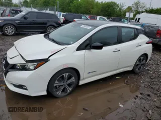 2019 Nissan LEAF SV z VIN 1N4AZ1CP1KC306320, wystawiony jako Copart lot #55686825 z przebiegiem 39 261 mil mil oraz Szkody całkowita. Historia ofert i sprzedaży dostępna na DreamBid. Obrazek 1.
