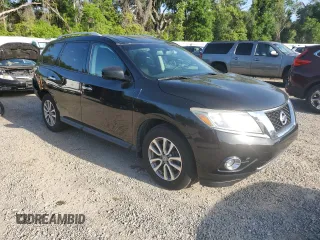 2015 Nissan Pathfinder SV with VIN 5N1AR2MN2FC626602, listed as a Copart auction lot 51052895 with 116,712 mi miles and Salvage title. Bid and sale history available at DreamBid. Image 4.
