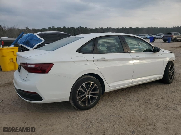 2024 Volkswagen Jetta Sport with VIN 3VWBM7BU6RM079641, listed as a Copart auction lot 43957135 with 9,578 mi miles and Salvage Title. Bid and sale history available at carsss.com. Image 3.
