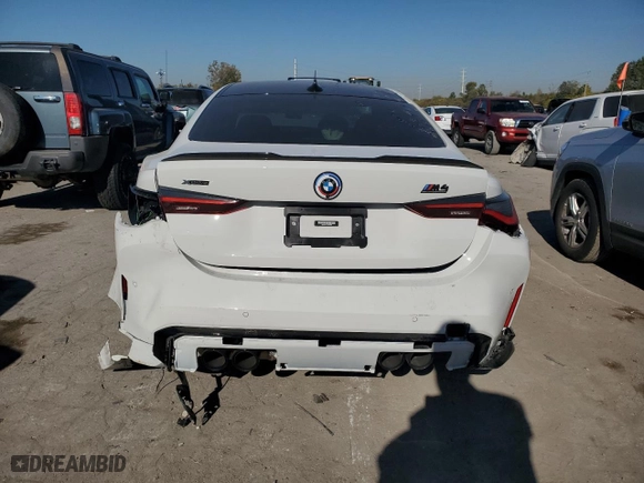 2023 BMW M4 Competition xDrive with VIN WBS43AZ07PCM54670, listed as a Copart auction lot 76988614 with NaN miles and Salvage Title. Bid and sale history available at carsss.com. Image 6.