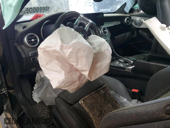 2021 Mercedes-Benz C with VIN W1KWJ8HB1MG056110, listed as a Copart auction lot 49998035 with Not Provided miles and Salvage Title. Bid and sale history available at DreamBid. Image 8.