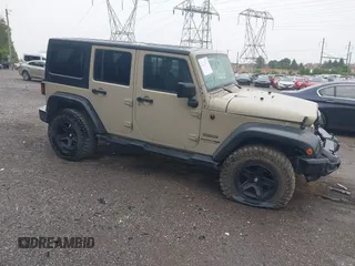 2018 Jeep Wrangler Unlimited Sport S z VIN 1C4BJWDG5JL866860, wystawiony jako IAAI lot #42340927 z przebiegiem 89 511 mil mil oraz . Historia ofert i sprzedaży dostępna na DreamBid. Obrazek 1.