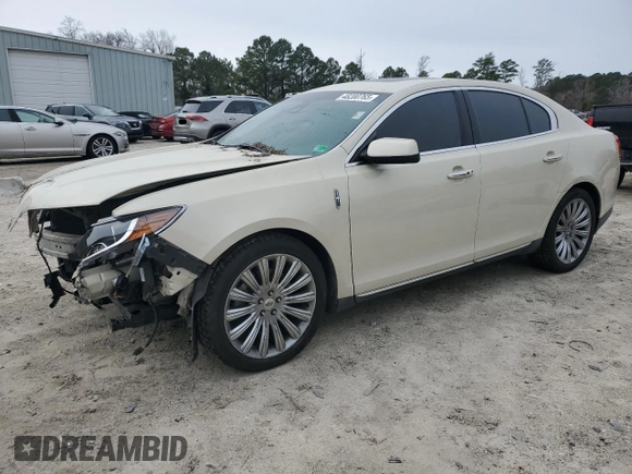 2014 Lincoln MKS with VIN 1LNHL9DK4EG611721, listed as a Copart auction lot 48200765 with 92,671 mi miles and Salvage Title. Bid and sale history available at carsss.com. Image 1.