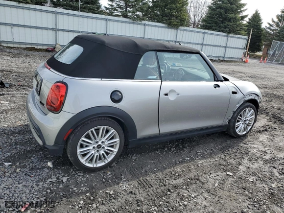 2023 MINI Convertible Cooper S with VIN WMW43DL02P3P98888, listed as a Copart auction lot 51254145 with 7,942 mi miles and Salvage Title. Bid and sale history available at carsss.com. Image 3.