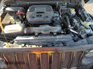 2021 Jeep Wrangler Unlimited Rubicon with VIN 1C4HJXFN4MW517400, listed as a Copart auction lot 44439525 with 31,874 mi miles and Salvage Title. Bid and sale history available at DreamBid. Image 11.