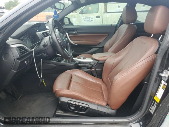 2015 BMW 2 Series M235i with VIN WBA1J7C55FV289435, listed as a Copart auction lot 59089955 with 122,328 mi miles and Salvage title. Bid and sale history available at DreamBid. Image 7.