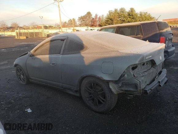 2005 Acura RSX with VIN JH4DC54825S000758, listed as a Copart auction lot 80918834 with 281,117 mi miles and Salvage Title. Bid and sale history available at carsss.com. Image 2.