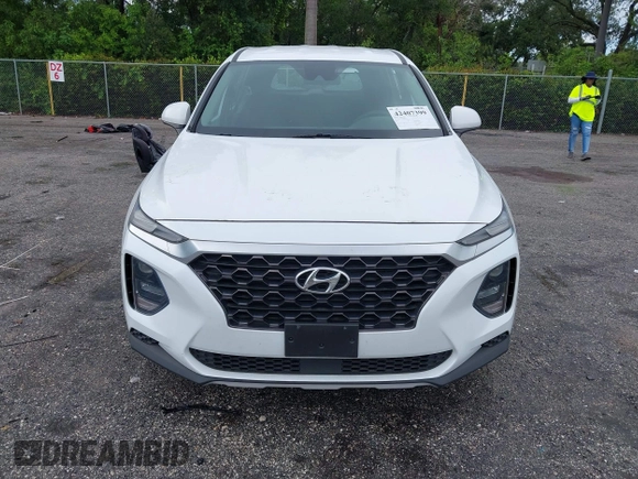 2019 Hyundai Santa Fe SE with VIN 5NMS23ADXKH038506, listed as a IAAI auction lot 42407399 with 54,540 mi miles and . Bid and sale history available at DreamBid. Image 6.