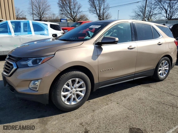 2018 Chevrolet Equinox LT with VIN 3GNAXJEV4JL362421, listed as a Copart auction lot 50538265 with 106,283 mi miles and Salvage Title. Bid and sale history available at carsss.com. Image 1.