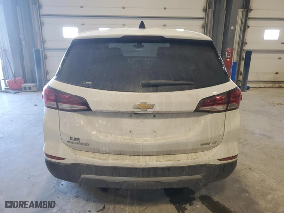 2023 Chevrolet Equinox LT with VIN 3GNAXUEG2PL102630, listed as a Copart auction lot 45298255 with 61,314 mi miles and Salvage Title. Bid and sale history available at carsss.com. Image 6.
