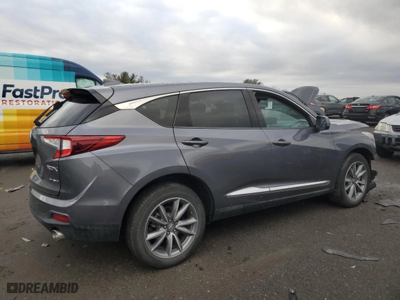 2020 Acura RDX w/Technology Pkg with VIN 5J8TC2H54LL009997, listed as a Copart auction lot 43806625 with 0 mi miles and Salvage Title. Bid and sale history available at carsss.com. Image 3.
