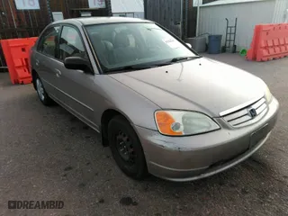 2003 Honda Civic LX with VIN 2HGES16673H572833, listed as a IAAI auction lot 41765347 with 89,950 mi miles. Bid and sale history available at carsss.com. Image 1.