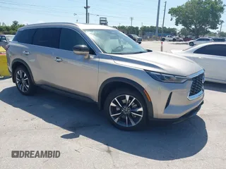 2024 Infiniti QX60 Luxe с VIN 5N1DL1FR3RC346815, выставлен на аукционе IAAI как лот 42186194 с пробегом 4 171 миль миль и . История ставок и продаж доступна на DreamBid. Изображение 1.